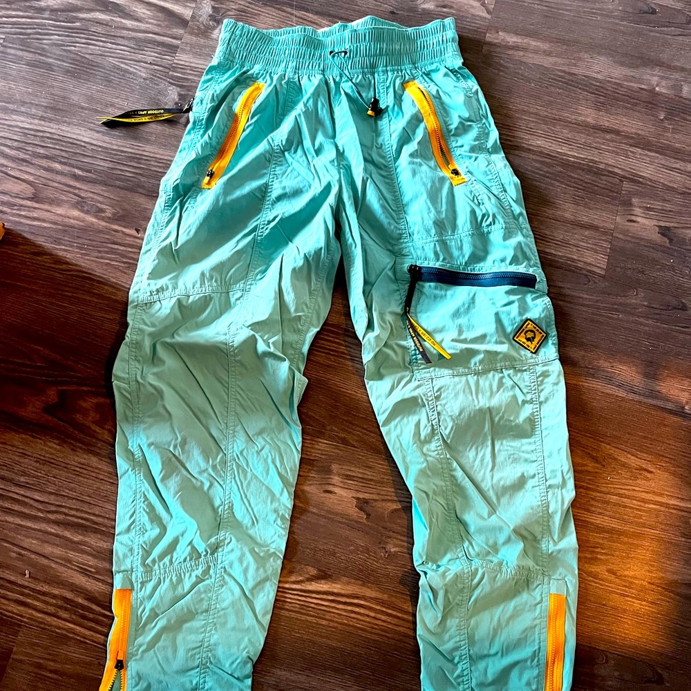 REl Co-Op Pants Size 6 Light Blue Outdoor Afro Hiking Drawstring Lightweight